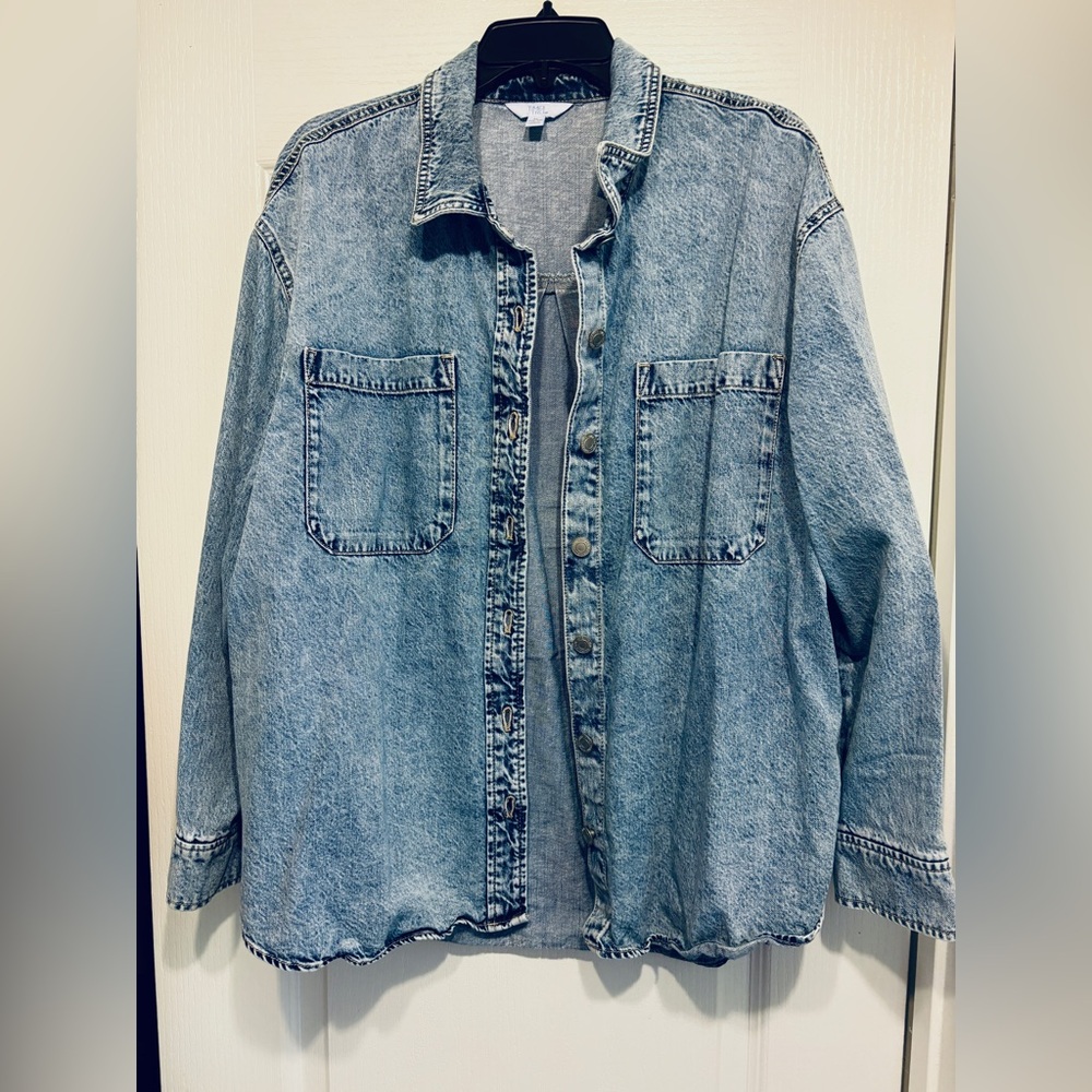 Time and Tru Light Blue Denim Jacket